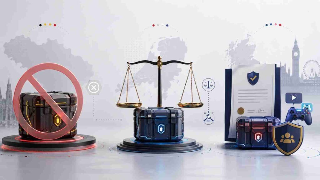 Different approaches to loot box regulation in Belgium, the Netherlands and the UK
